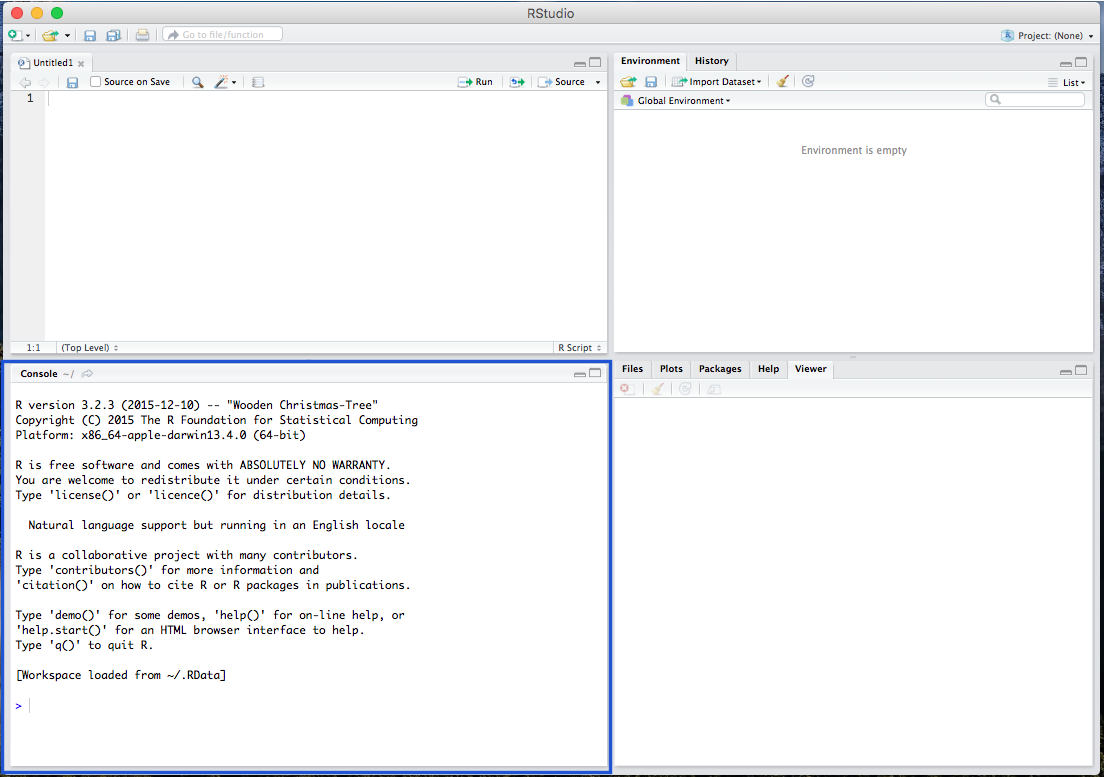 R Console Window